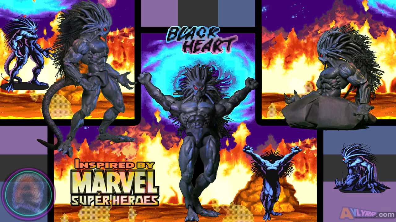 Blackheart MSH Custom Action Figure Collage