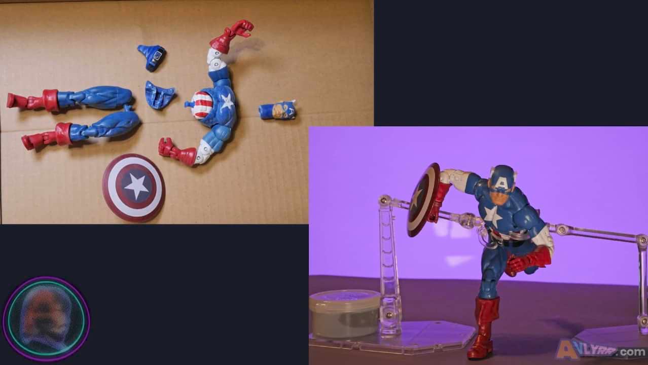 MSH Captain America custom process