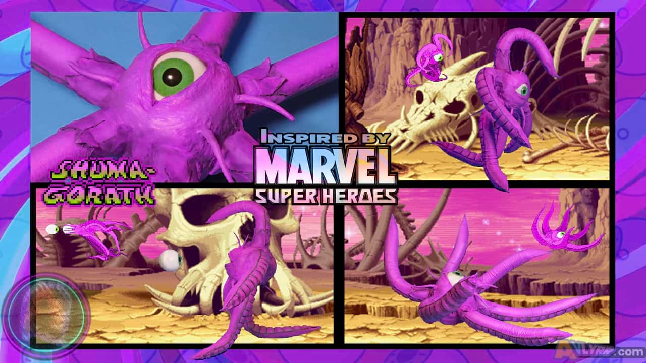 Shuma-Gorath MSH Custom Action Figure Collage